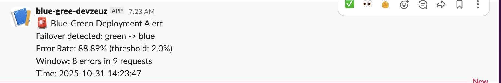 Failover Test Screenshot